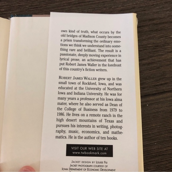 The Bridges of Madison County hardback book (1st print) - Picture 6 of 8